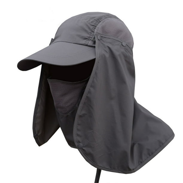 360 Degree UV Protection Sun Hat Baseball Hat Face Neck Ear Cover Flap Cap